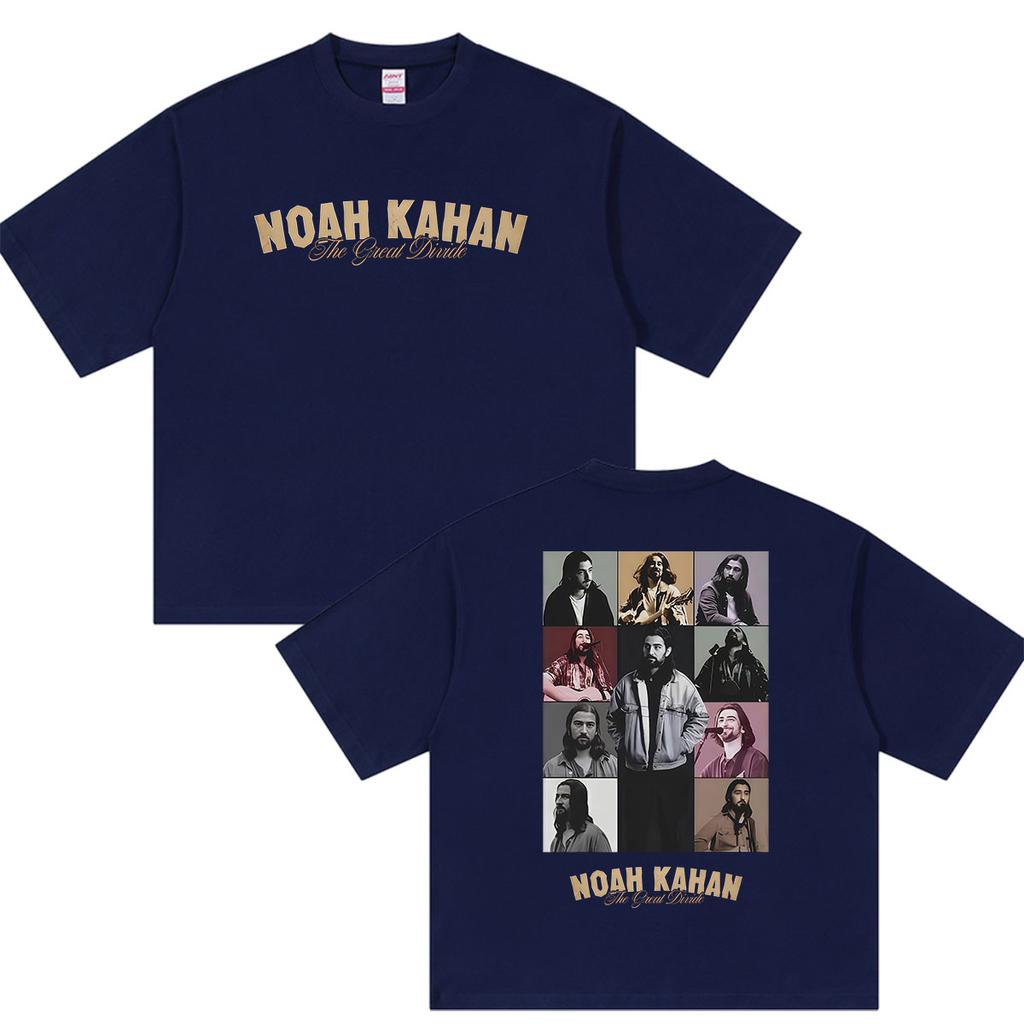 Noah Kahan The Great Divide Tour 2026 Graphic T Shirt Unisexs Vintage Hip Hop Short Sleeve Tshirts 100 Cotton Tshirt Streetwear