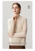 Lekasha Women's Cashmere Half-Zip Cable Knit Sweater - Autumn/Winter Collection