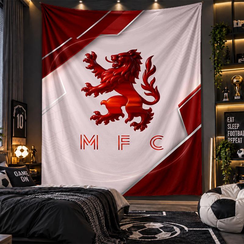 Wandbehang Tapisserie Middlesbrough Drucktuch für Wohnzimmer Schlafzimmer Heimdekoration