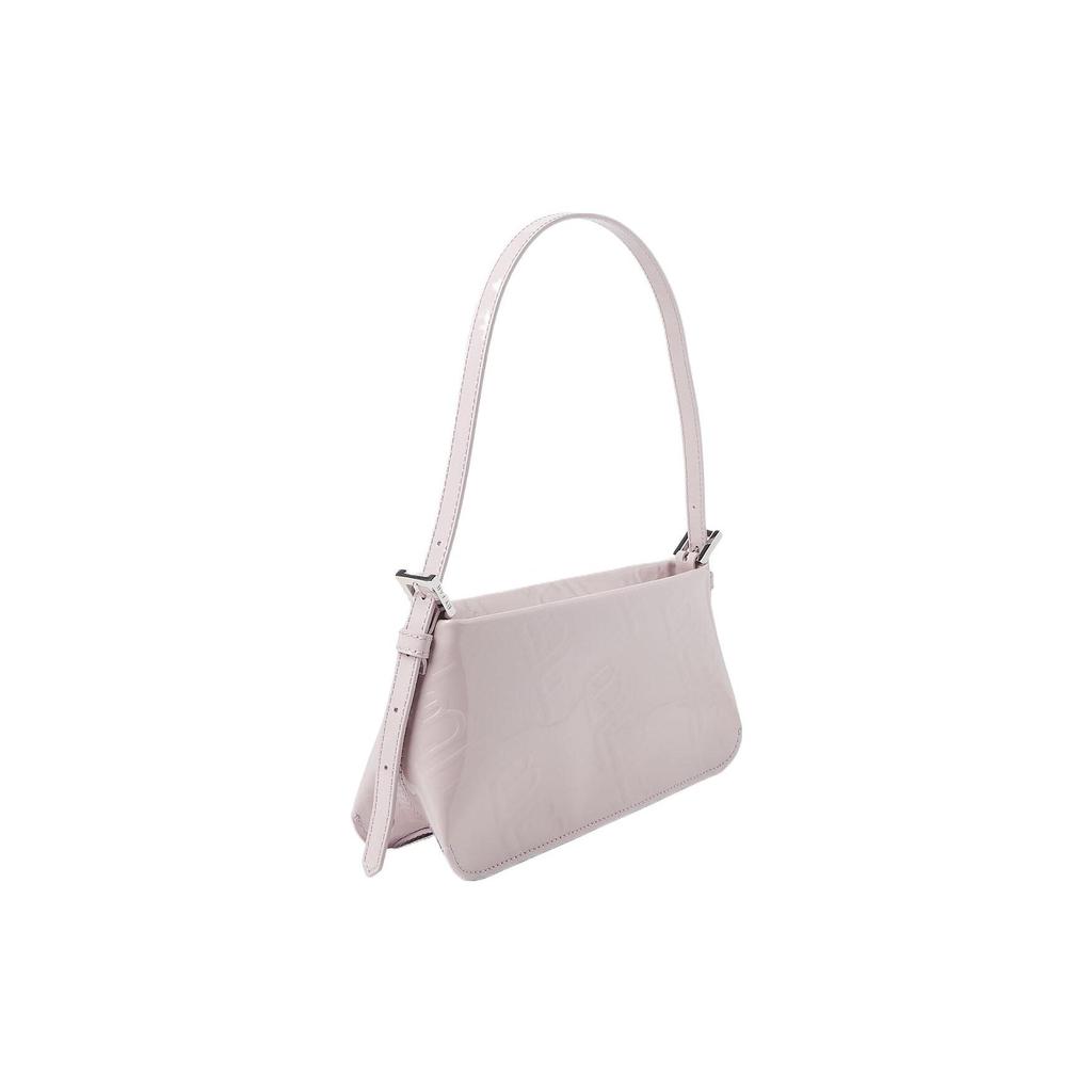 By Far Solid Color Embossed Logo Zipper Closure Patent Leather Tote Shoulder Bag Women bags Purple 23CRDULSDAWEPLMEDDAW