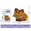 Lele Brothers Micro-Particle Building Blocks Orange Cat Model - Compatible with Lego Educational Toy for Kids