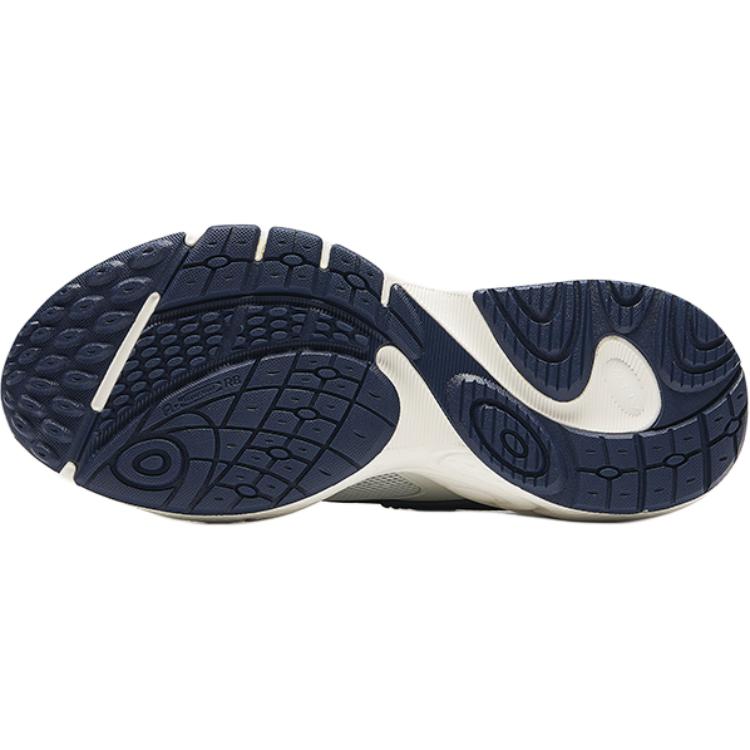 Anta Kids Mesh Fashion Comfortable Lightweight Shock Absorption Low Top Casual Shoes Kids Casual Shoes White Blue A12438801-1