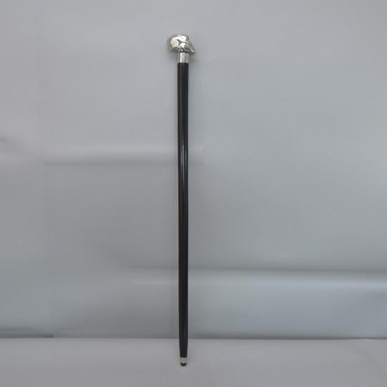 91,44 cm Gehstock mit Totenkopf, Gehstock aus Holz, Griff mit menschlichem Kopf