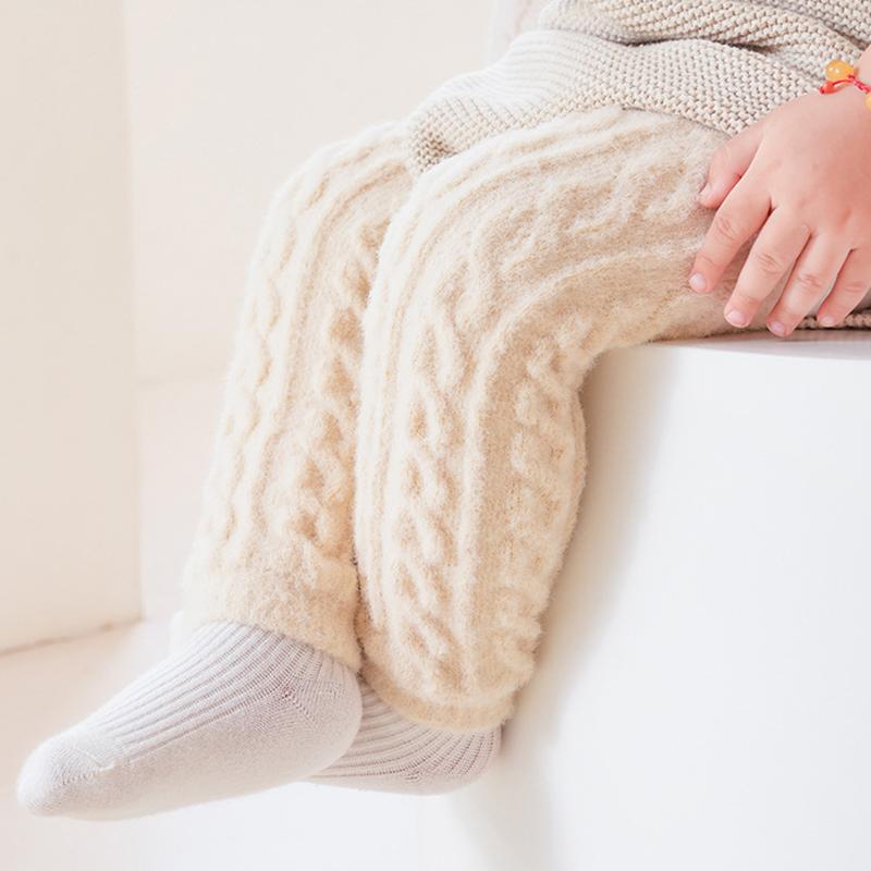 Dětské chrániče kolen Termální fleecové ponožky Netlačící manžeta Ochrana při lezení Kojenecké návleky na nohy Zimní hřejivé doplňky Měkký dotek Jedna velikost