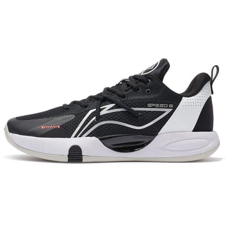 Баскетбольные кроссовки Li Ning Speed 8 Мужские Низкие Черный/Стандартный Белый ABPS003-2