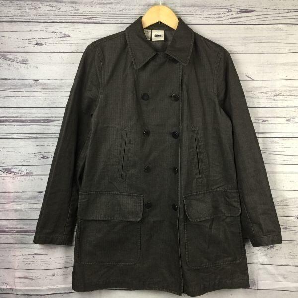 

DKNY Spring Autumn Short Coat Men s S Black Outer Jacket Blouson Trench Peacoat