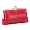 New European and American Retro Clip Bag, Long Clutch Bag Wallet, Simple Mouth Gold Storage Bag, Large-capacity Wholesale