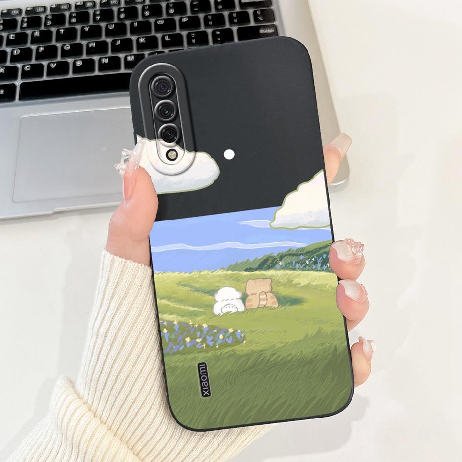 For Xiaomi Mi A3 Case MiA3 Shockproof Cover Cute Cartoon Panda Rabbit Soft Silicone Matte TPU Phone Case For Xiaomi Mi CC9e Capa