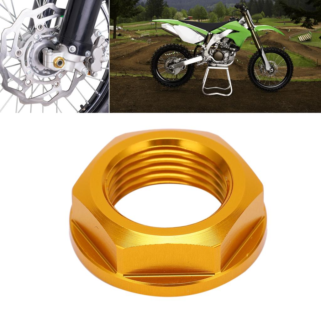 Motorcycle Front Wheel Axle Nut M18x1.5 Aluminum Replacement for KLX450R 0819