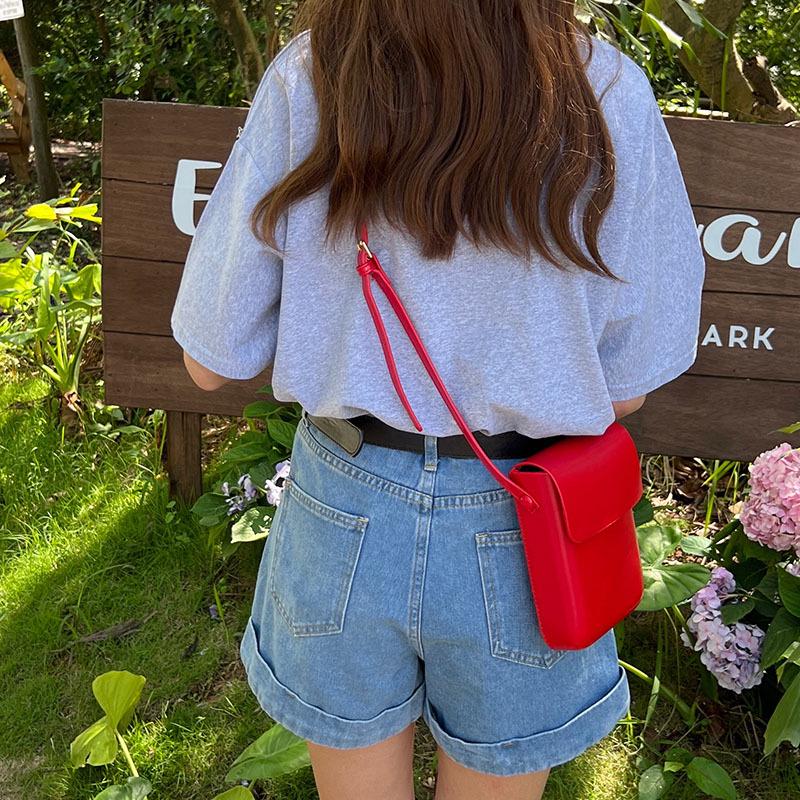 Niche 2025 Stylish Retro Crossbody Phone Bag - Unisex Japanese & Korean Textured Design