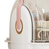 Baby Bottle Storage Box with Lid Dustproof Drying Rack Plastic Cabinet   for Toddler Tablewares