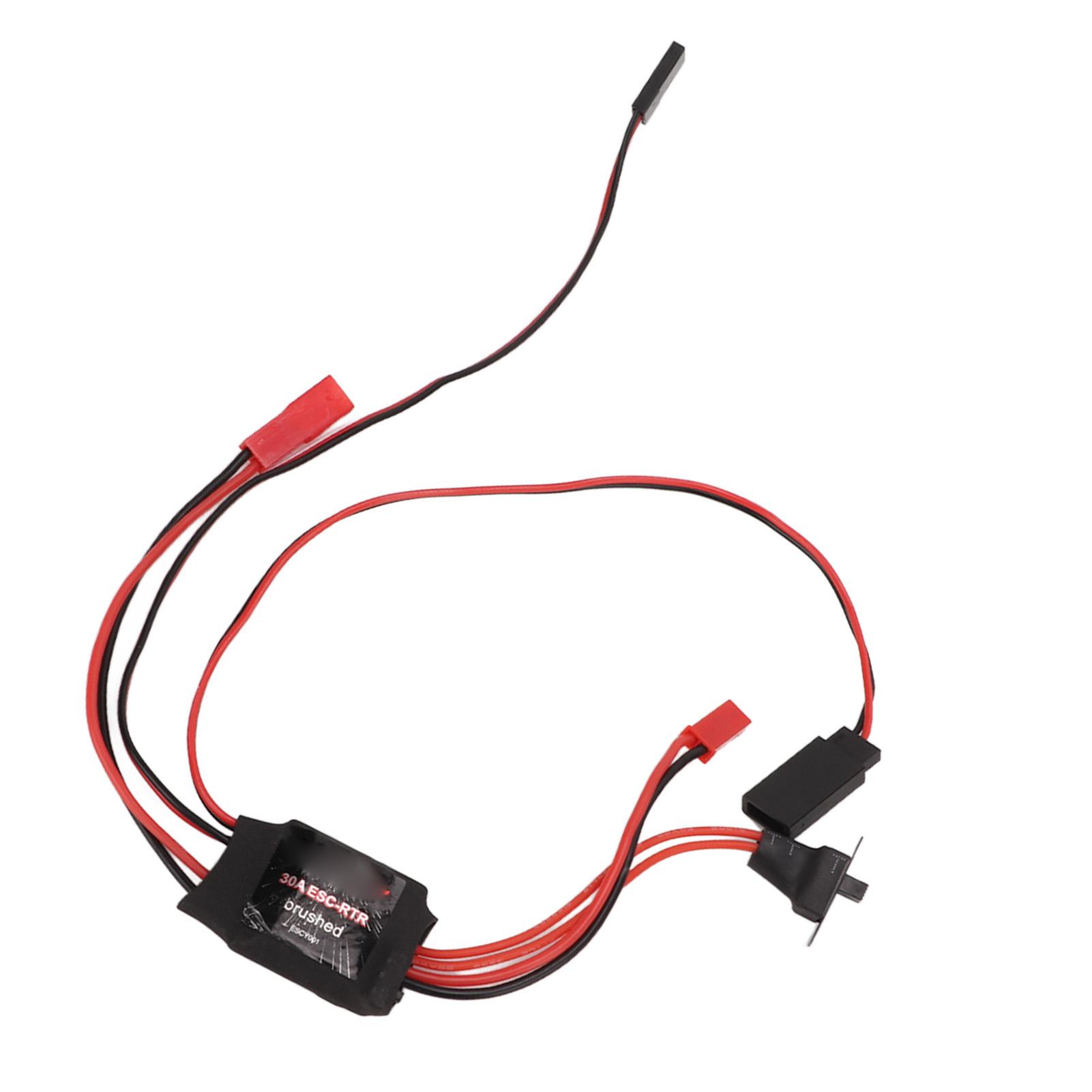 

30A RC Car ESC Two Way Light Weight Small Overheating Protection Brushed ESC with JST Plug for RC