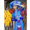 Zhuang Ethnic Dance Performance Costume Set