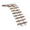 Escalera de Madera para Hámster, Escalera de Trepa Flexible, Juguete para Roer con Cuentas para Mascotas Pequeñas
