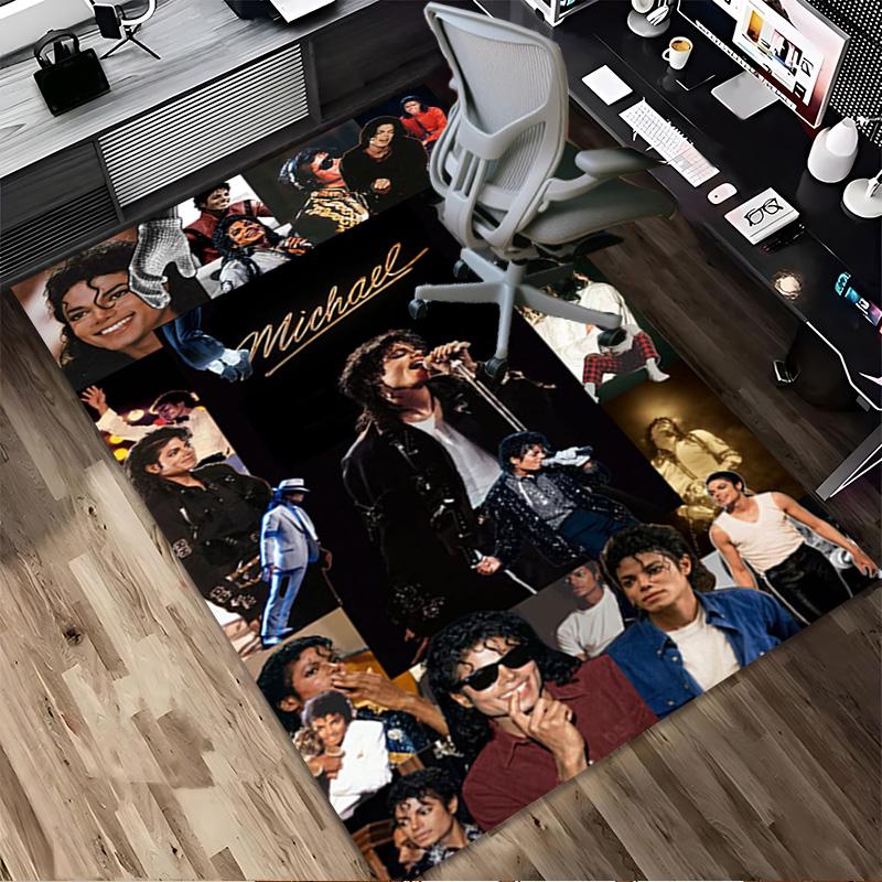 Michael Jackson Living Room Nonslip Area Rug Soft Carpet For Bedroom Gameoom Playroom Sofa Office Home Decor Doormat