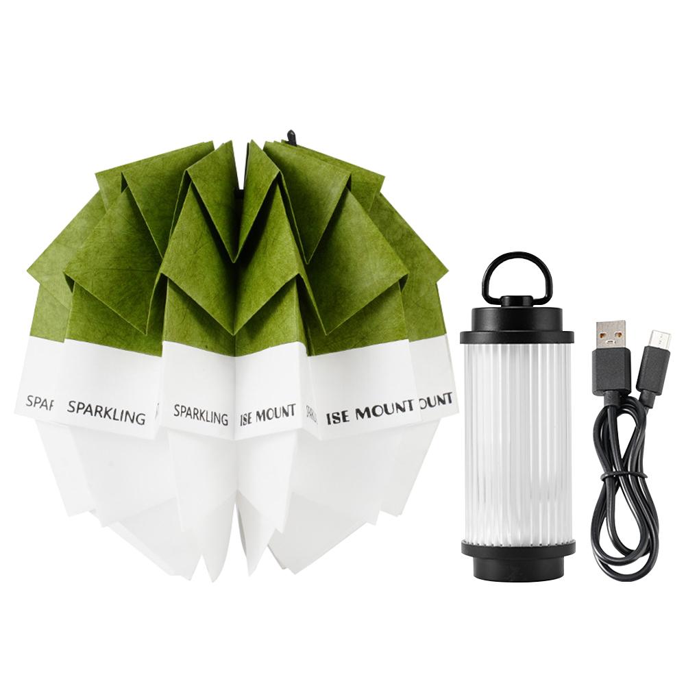 Outdoor Camping Lamp with Lampshade 5 Lighting Modes Portable Atmosphere Light Type-C Charging 3 Light Colors for Fishing Hiking