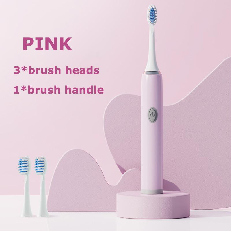 Sonic Electric Brushes for Teeth Household Vibrating Adult Toothbrush Battery Powered Lightweight Travel Electric Toothbrushes
