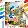 Donald Duck Fairy Garden Digital Oil Painting Art Kit Handmade Coloring Painting Home Decor