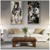 Malarstwo do salonu bez ramki nowoczesny koń płótno malarstwo zwierzęta wall art Pop malarstwo duży rozmiar płótna