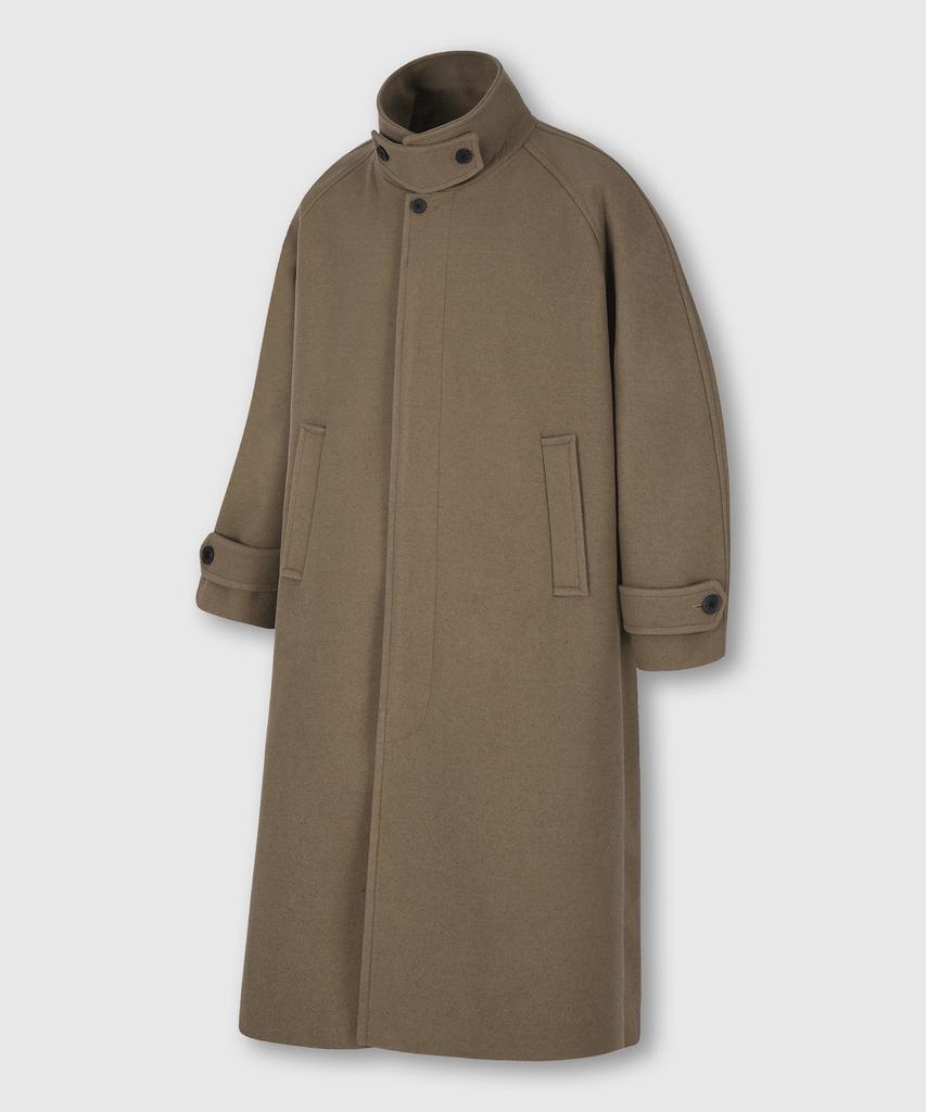 Lemain Second Wool Blend Oversized Balmacaan Coat [Beige]