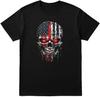 American Flag Skull T-Shirt Unisex Red Eyes Horror Grunge Graphic Tee