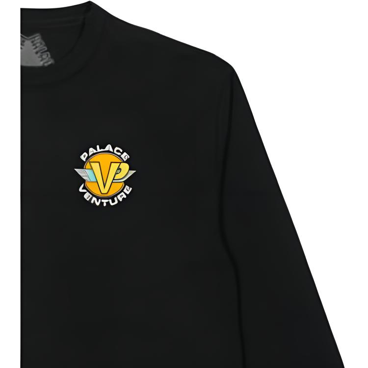 Palace Venture Long-Sleeve Black Men Tops P22LS038
