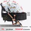 Universal Baby Stroller Sunshade Canopy with Pockets