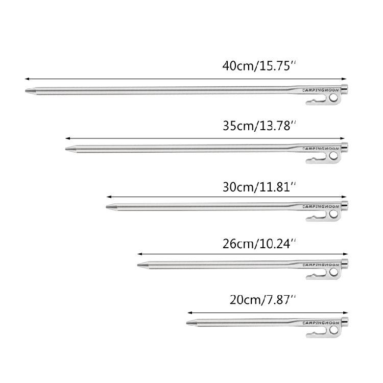 Heavy Duty Tent Nail Camping Stakes Peg for Pitching Camping Tent Canopies