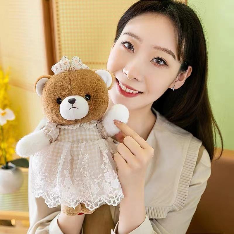 Cute Love Bear Teddy Bear Couple Little White Rabbit Couple Giving Birthday Gifts To Men and Women Valentine's Day Partner