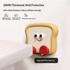 1/2/3Pcs Cartoon Toast Door Knob Stopper Wall Protector Self-Adhesive Silicone Door Stops Shock Absorbing Door Handle Anti-collision Pad Wall Bumper