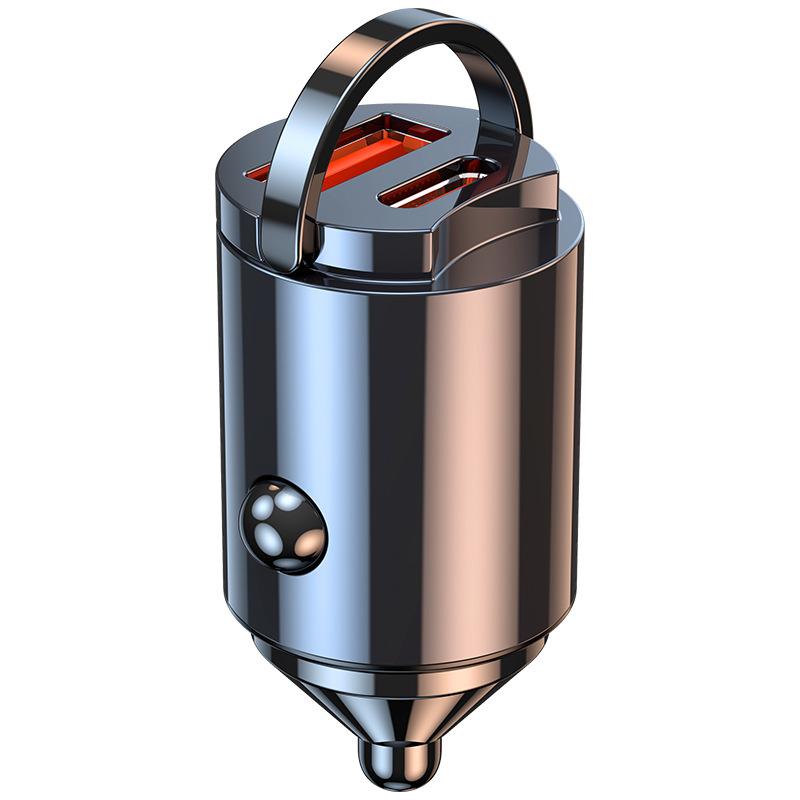 

Мини-адаптер автомобильного зарядного устройства 36 Вт с быстрой зарядкой PD, два порта USB, автомобильный переходник, один-два автомобильных USB-интерфейса