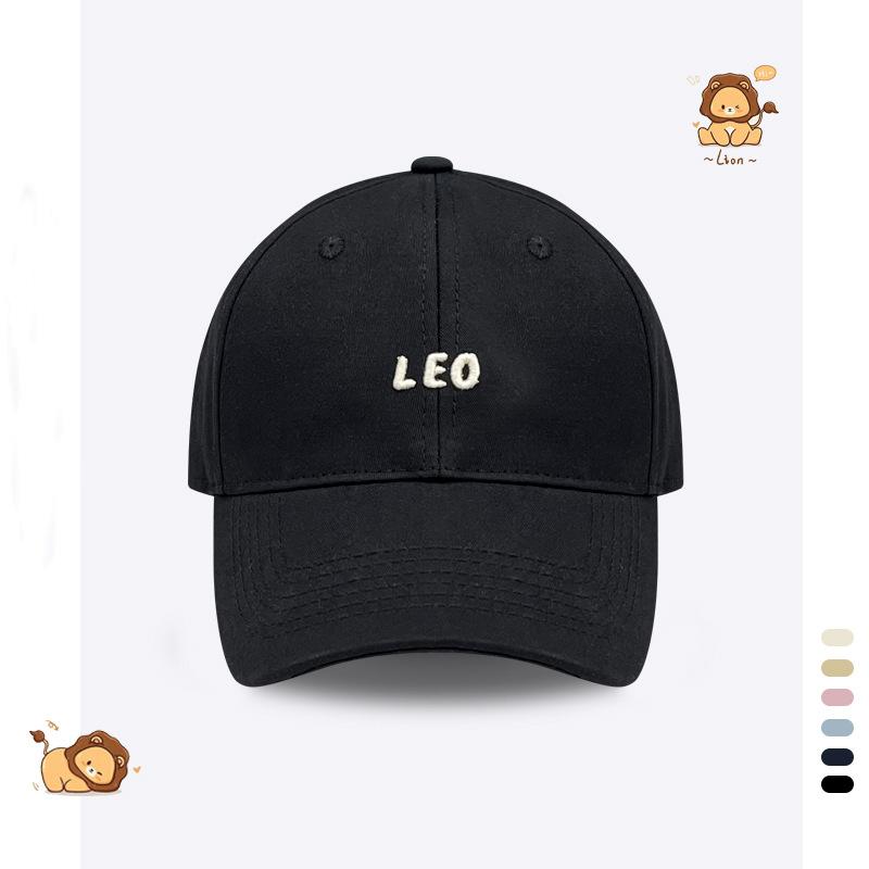 Letter simple plain baseball cap children spring and summer sunshade sunscreen face small casual cap couple