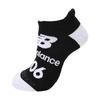 New Balance Golf Men's Anti-Odor Ankle Socks NB Logo Jacquard Sole Cushion Support 25-27cm 012-6286001 Black