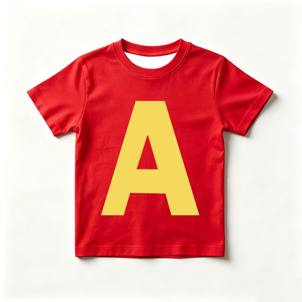 T-shirts pour enfants Alvin et les Chimmunks Impression Cartoon 3D T-shirts Garçons Mignons Filles Manches Courtes Hauts Décontractés Enfants Vêtements d'Été