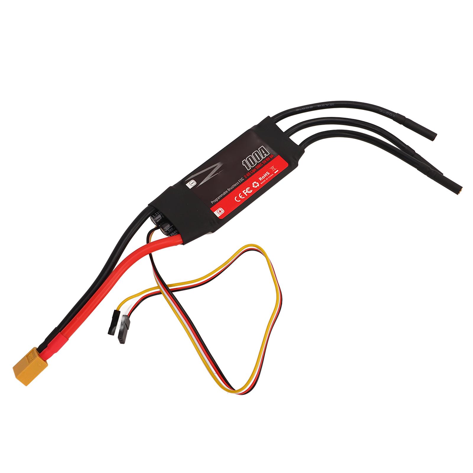 

100A RC електричний контролер швидкості безщітковий двигун ESC запасна частина для DIY RC літаків фіксована