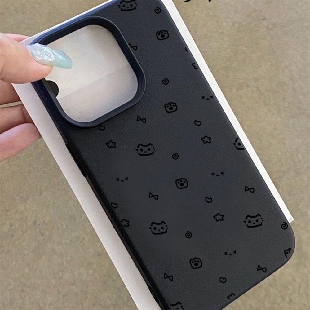 Phone Case for iPhone 11 13 XR XS Max Case iPhone 12 14 15 16 Pro Max 12 Pro 15 Plus Leather Painted Waterproof Drop-proof and Wear-resistant Cartoon