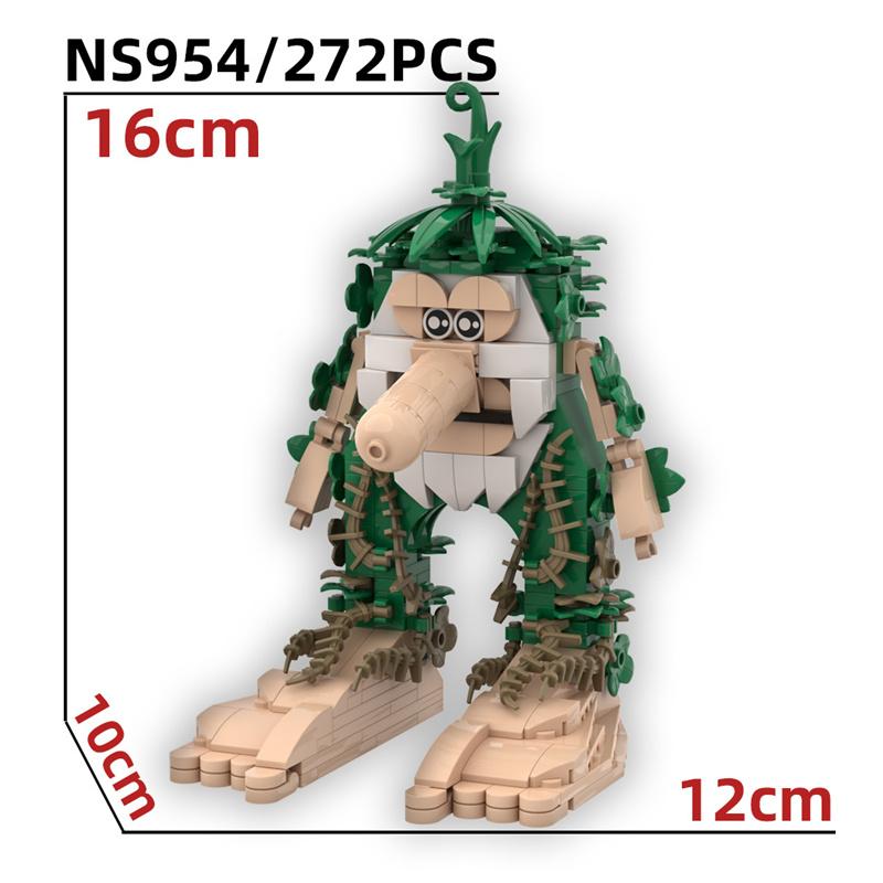 Italienische Brainrot-Figur Bausteine, Tung Tung Tung Sahur Tralalero Tralala Figur Bausteine