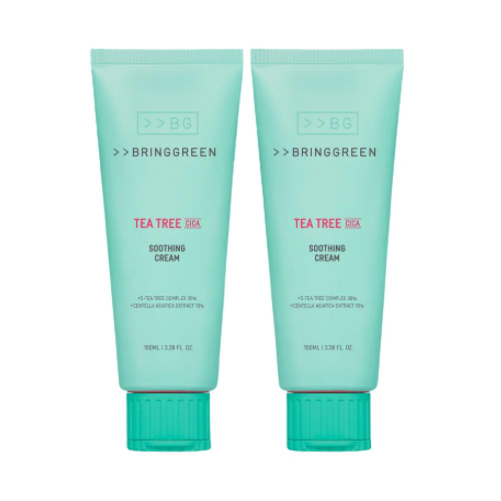 

BringGreen Tea Tree Cica Soothing Cream Plus 100ml x2 – Intensive Calming & Barrier Care Cream