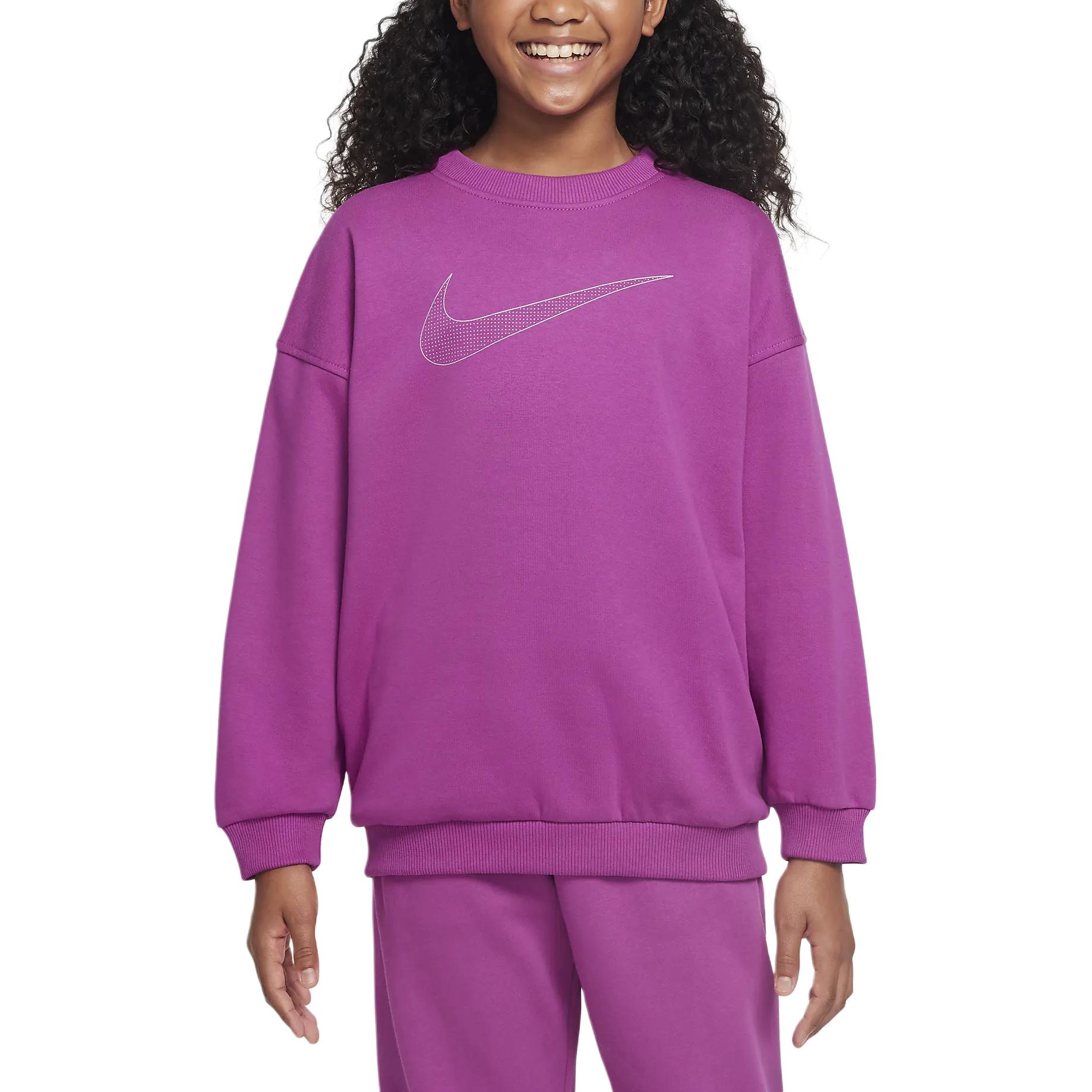 Nike Kids Sweatshirts Crew Neck Moderate HM6527-518 S