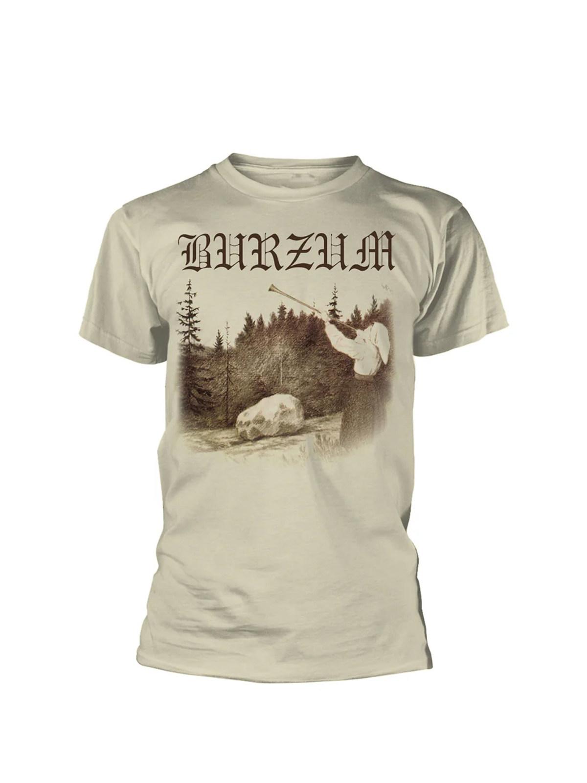 2026 Norwegian Black Metal Band BURZUM Rock Dark Punk Mens Black Shortsleeved Printed Shortsleeved Tshirt 2XL