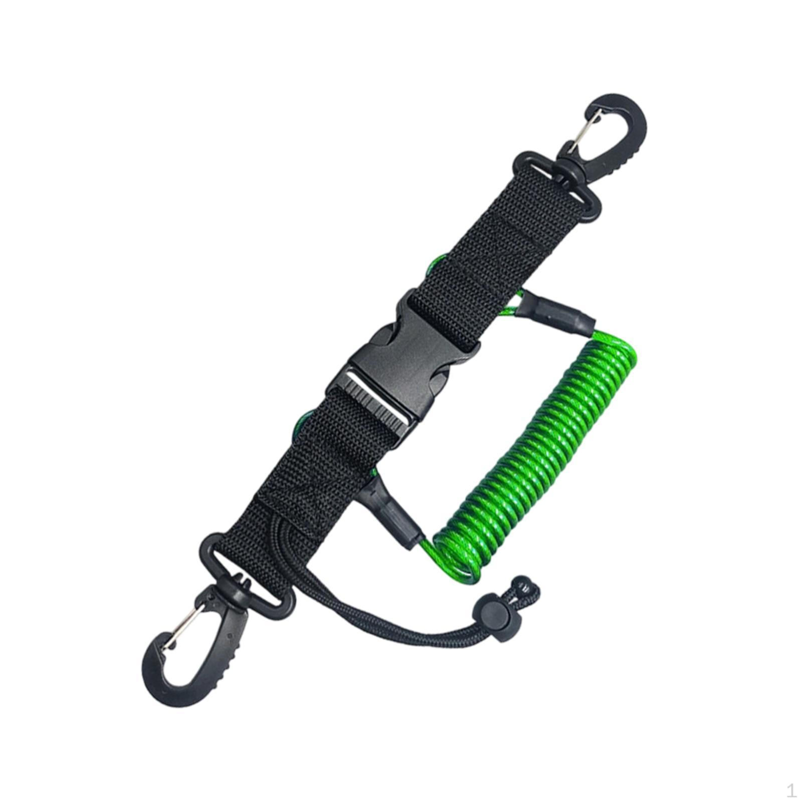 

Scuba Diving Lanyard Anti Lost Durability Accessories with Quick Release Buckle, Multifunctional for зелений