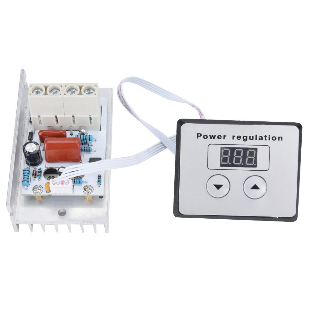 10000W SCR Digital Voltage Regulator Speed Control Dimmer Thermostat AC 220V 80A