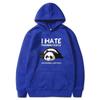 2026 Vintage Funny Lazy Panda Graphic Hoodie I Hate Morning People Sarcastic Quote Print Pullover Hooded Sweatshirt Unisex Casual Streetwear Tops
