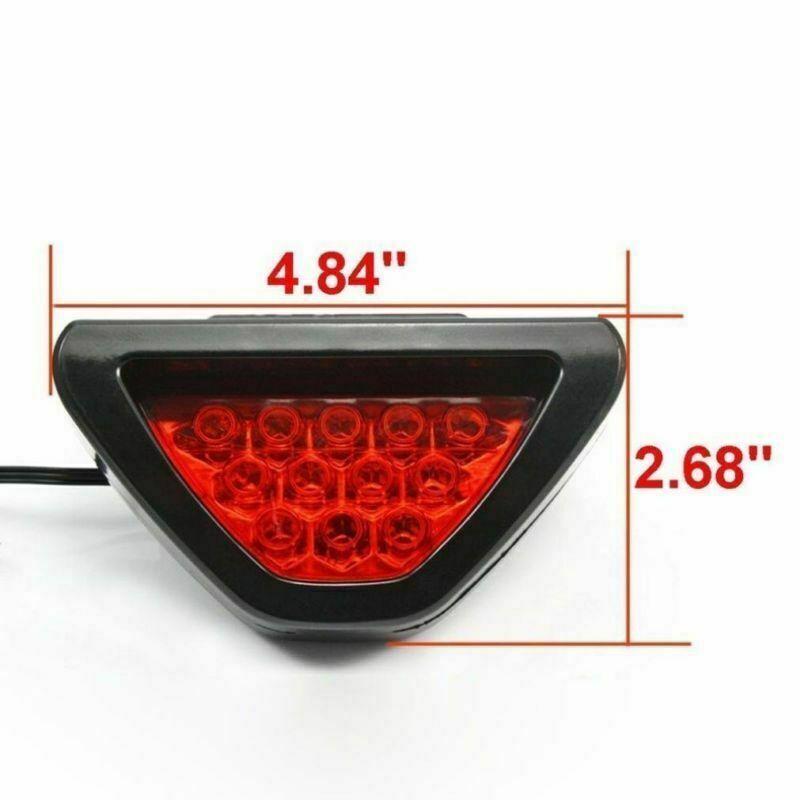 F1 Style 12 LED High Power Autos 3rd Third Red Rear Tail Brake Light Stop Lamp