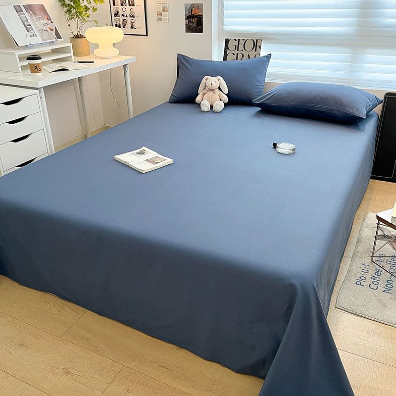New Ins Style Plaid Thick Skin-friendly Bed Sheet, Simple Bedding for Student Dorm Single & Double Bed