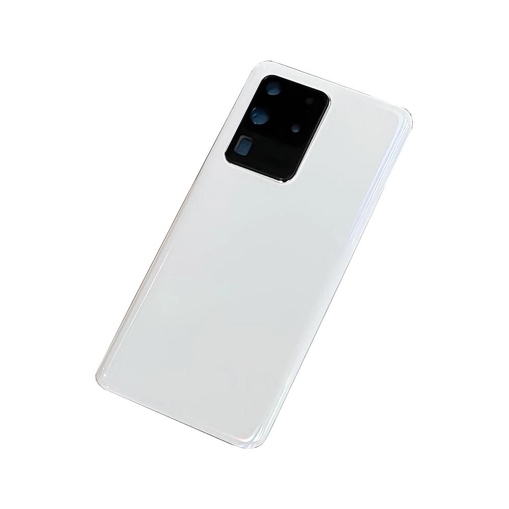 For Samsung Galaxy S20 Ultra S20U G988F G988DS Glass Panel Battery Back Cover Housing Case Rear Dhesive Camera Lens