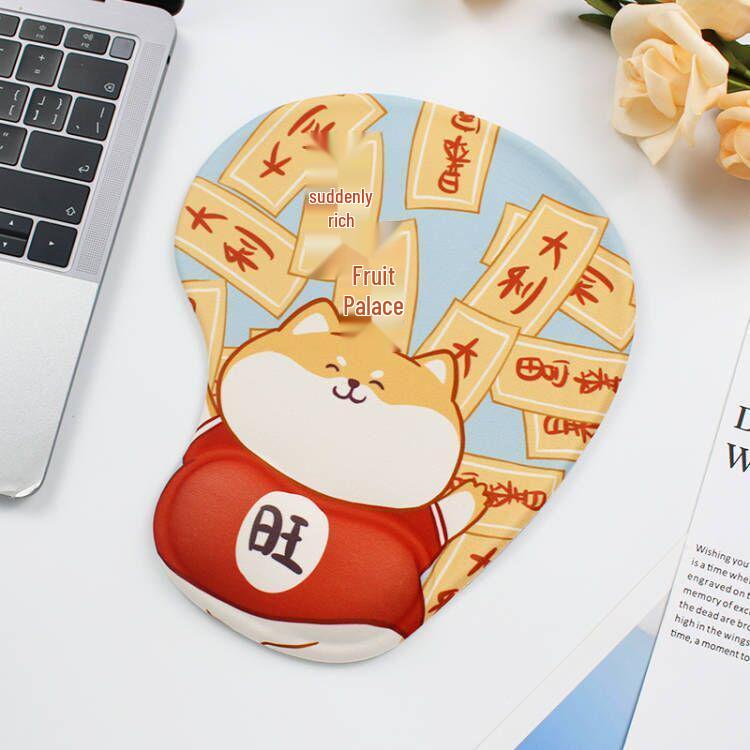 Creative Cartoon Silicone Wrist Rest Mouse Pad & Keyboard Hand Rest - Cute Desk Mat