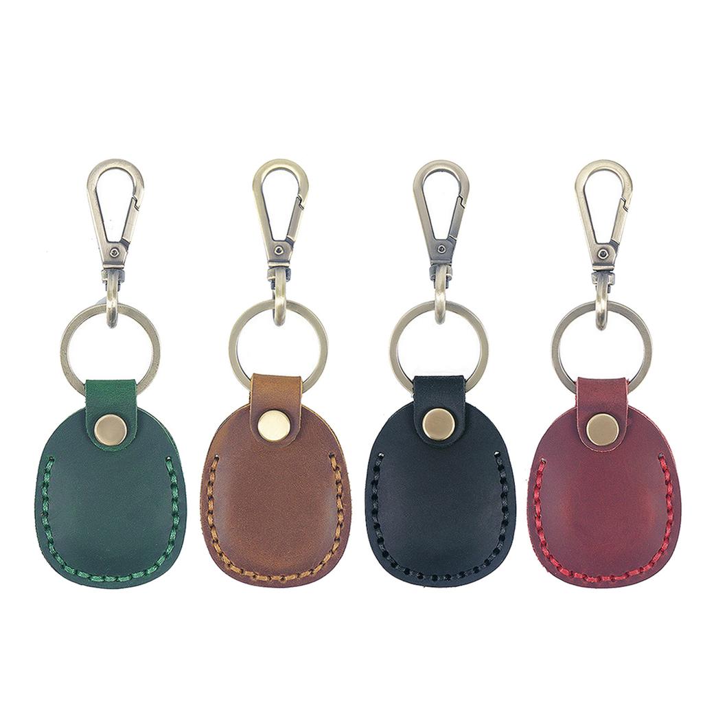 Sturdy PU Leather Keychain Pouches with Multilayer Slots Accessory for Business Professional and Student Daily Use