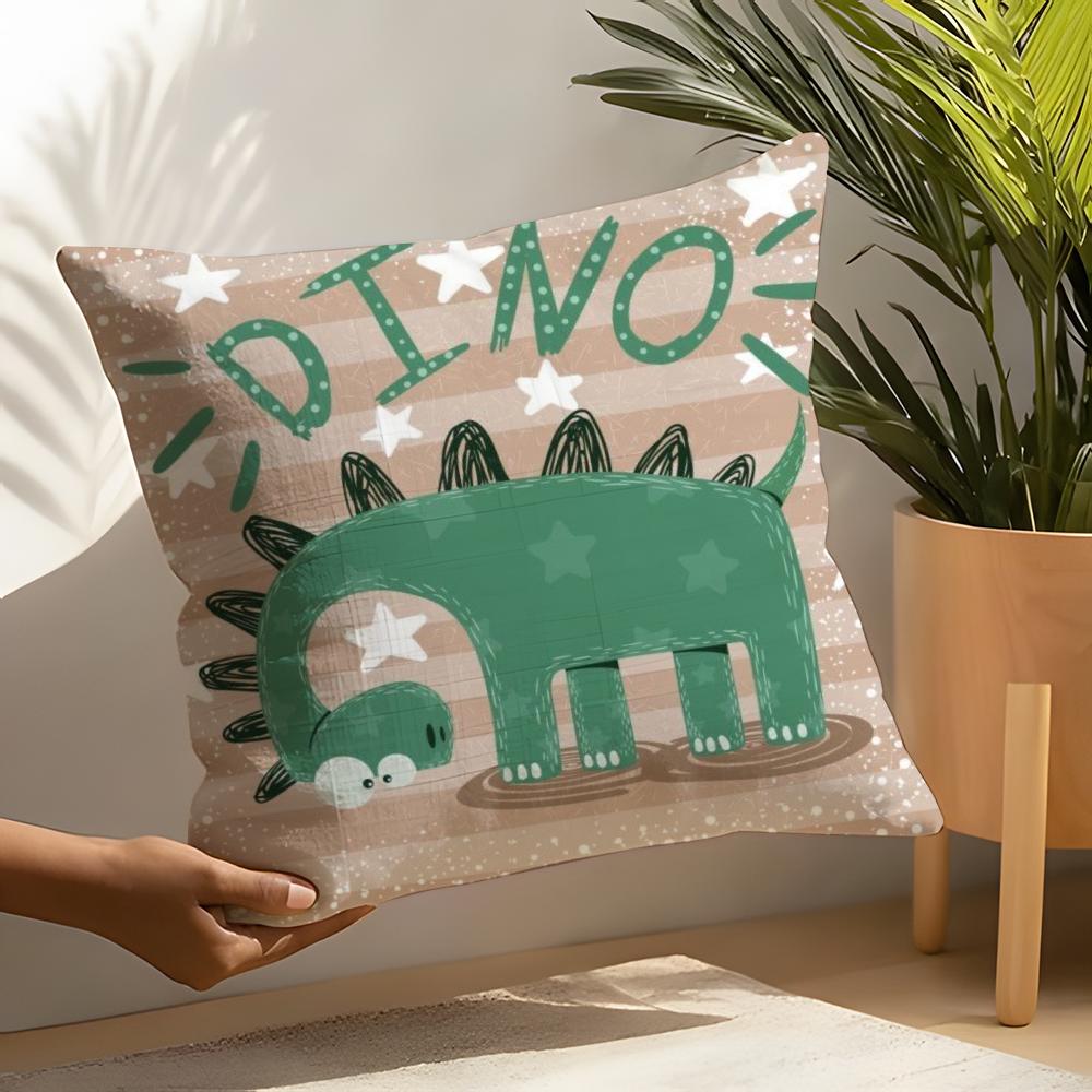 Cute Cartoon Dinosaur Pillow Case Home Living Room Decoration Linen Pillow Cases Cushion Cover