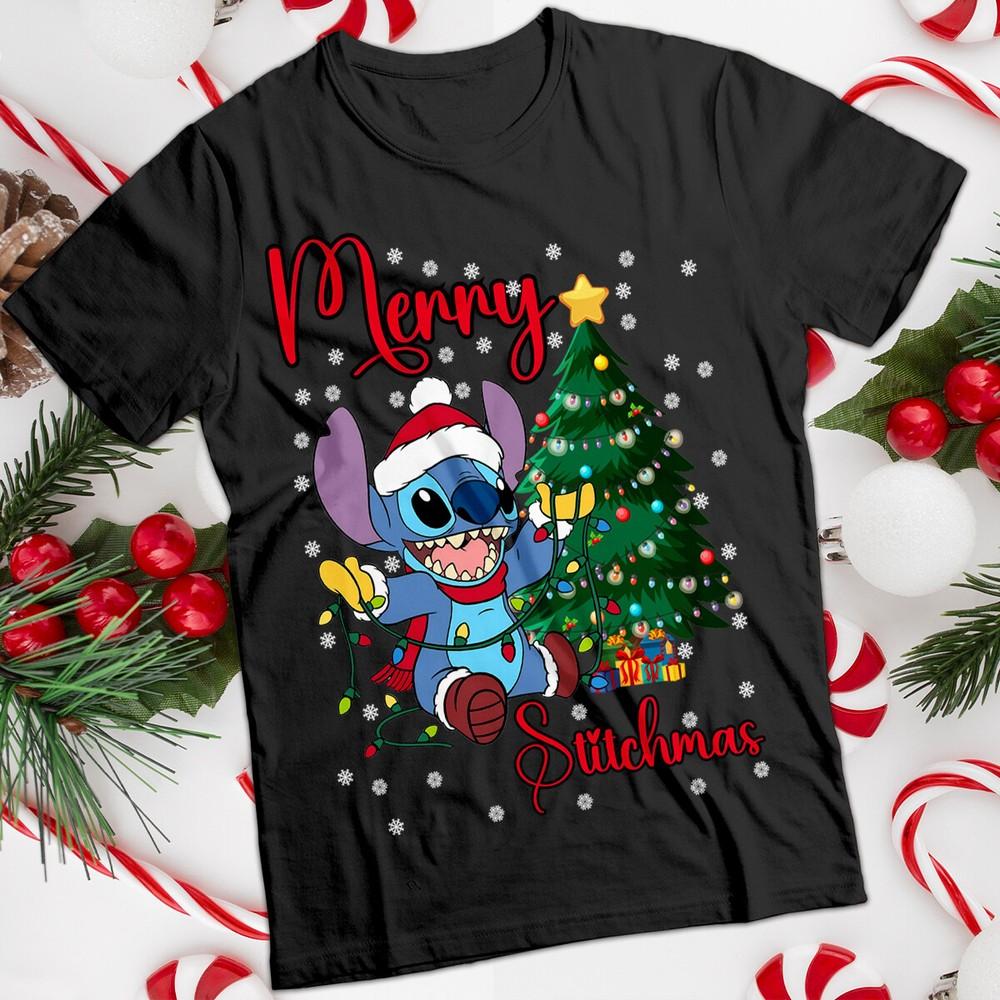 Stitchmas Christmas Tshirt Funny Unisexs And Unisexs Tee Mc